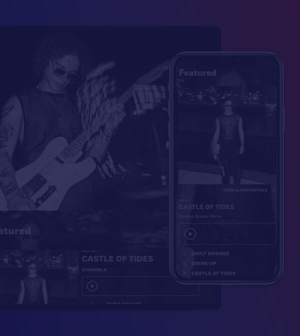 Noiseyard musician website example.